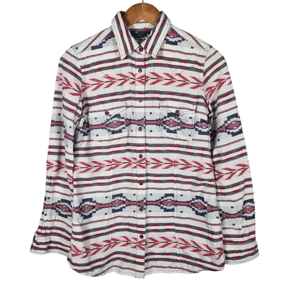 Ryan Michael Western Casual Shirt Snap Up Sz Small Aztex Rodeo